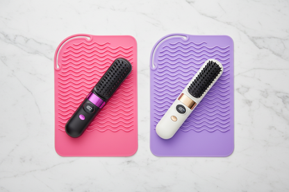 Bundle Flat Lay - Both Brushes on Both Mats