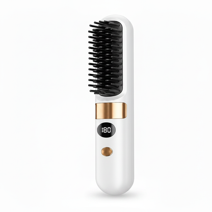 White straightening brush without extras